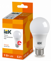 Лампа светодиодная IEK Е27 3000К 9 Вт